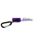 8 Ml Hand Sanitizer Spray w/ Carabiner - Purple